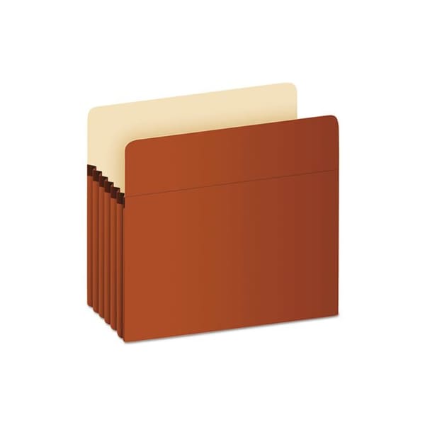 Tops Business Forms Pendaflex, STANDARD EXPANDING FILE POCKETS, 5.25in EXPANSION, LETTER SIZE, RED FIBER, 10PK 1534GOX - main